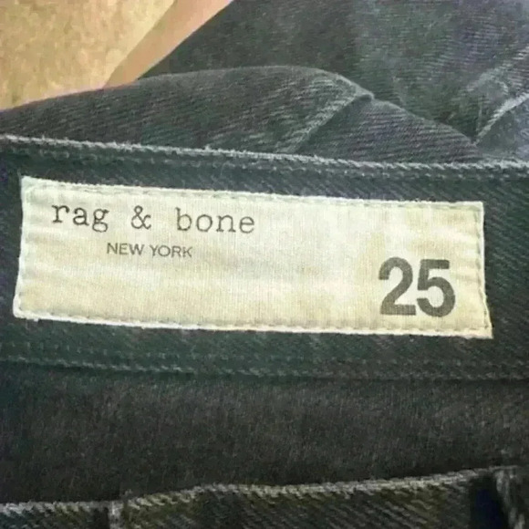 Mid-length Rag & Bone Black Denim Jean Skirt - Picture 5 of 7